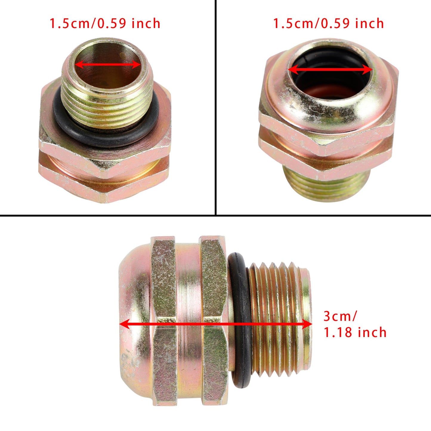 Connettore rapido per tubo di raffreddamento della trasmissione 2 pezzi 800-617 per modelli Ford Mercury