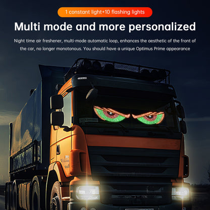 Luce LED dinamica per camion e auto con occhio del diavolo a schermo LED