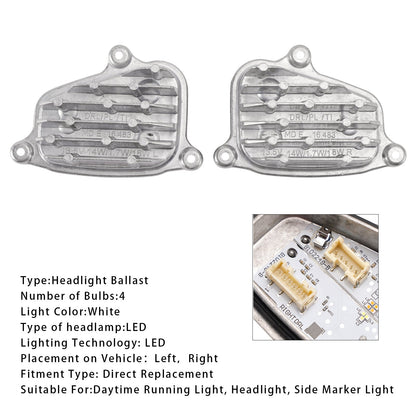 Modulo LED DRL per fari anteriori sinistro e destro 2 pezzi con dissipatore di calore 6F0941475/76 per SEAT