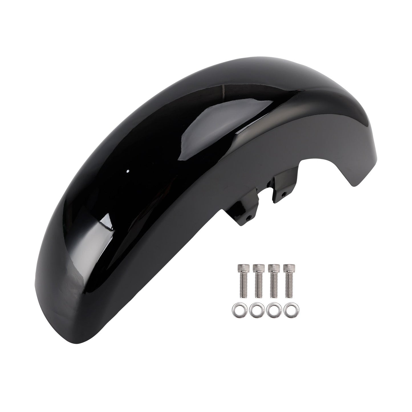 Parafango anteriore in ABS nero per Road Glide e Road King (1989-2013).