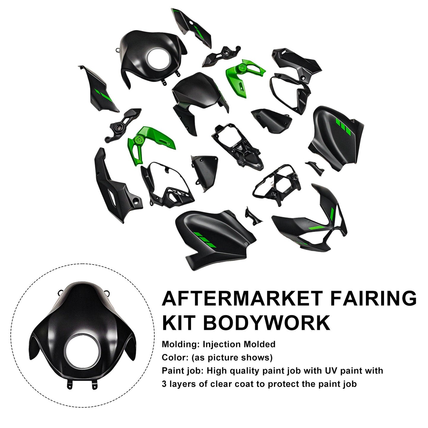 Kit di carene stampate a iniezione per Kawasaki Z900 2025-2026