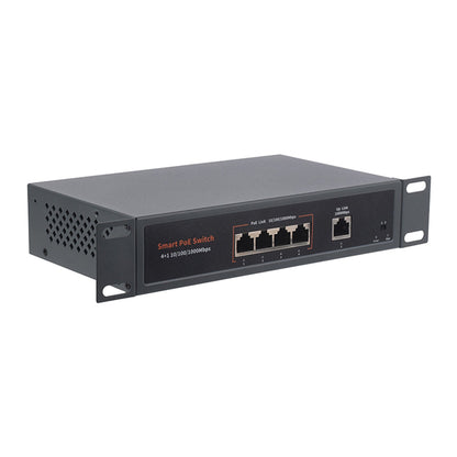 Switch Poe Gigabit Ethernet da 120 W, 10/100/1000 M, Plug Play adattivo, 4 reti