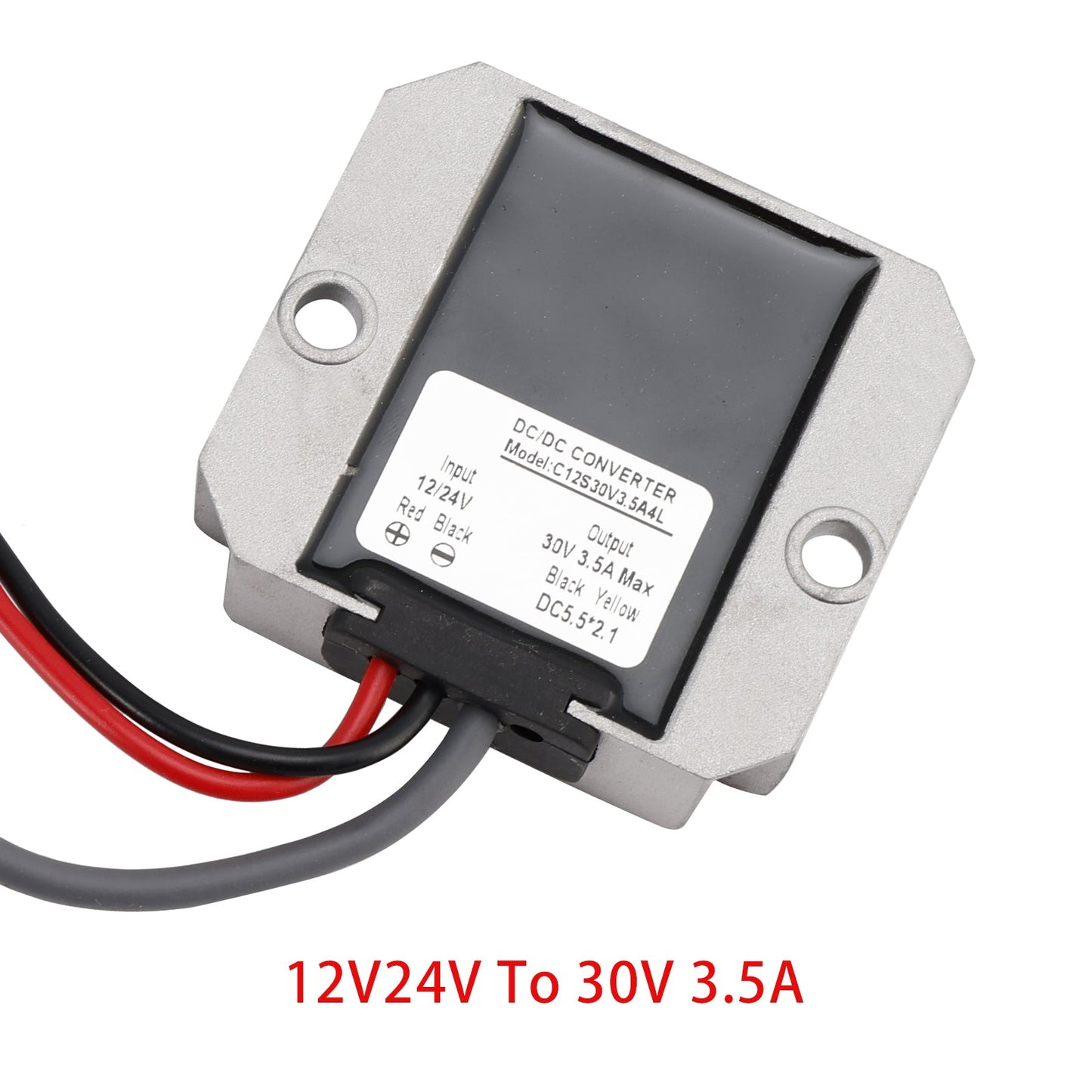 Mini convertitore di potenza step-up con cavo di alimentazione CC da 12 V/24 V a 30 V 3,5 A 105 W