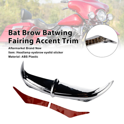 Decorazione decorativa Bat Brow Batwing per Electra Street Glide Trikes 96-13