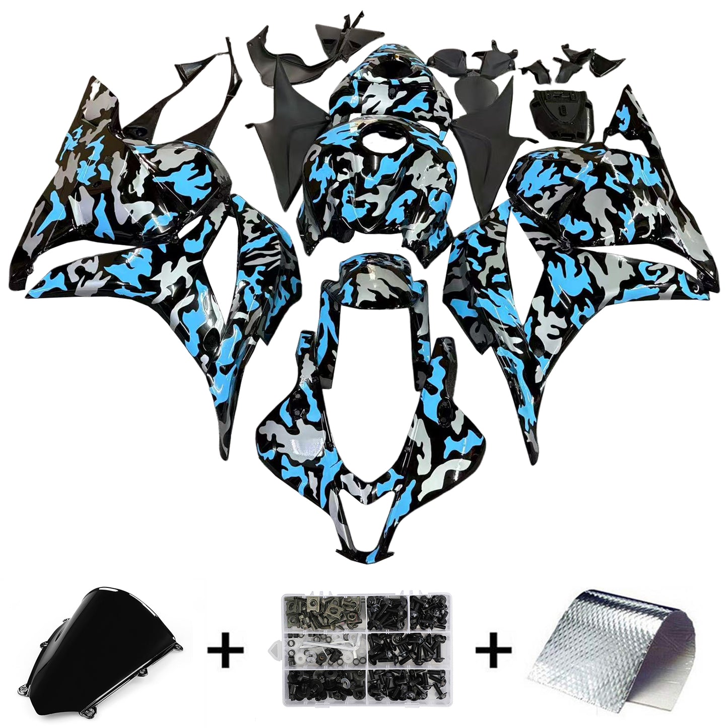 Kit carenatura per carrozzeria addominali di plastica per Honda CBR600RR 2009-2012 F5