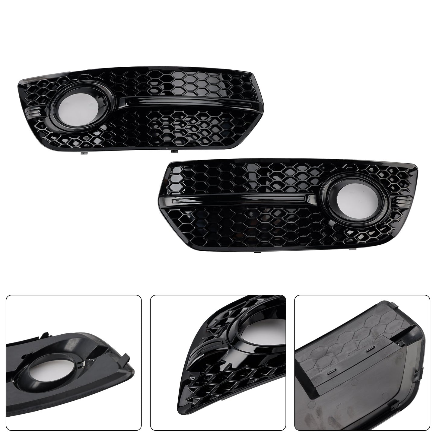 Copri fari fendinebbia per griglia paraurti anteriore Audi Q5 2009-2012 (2 pezzi)