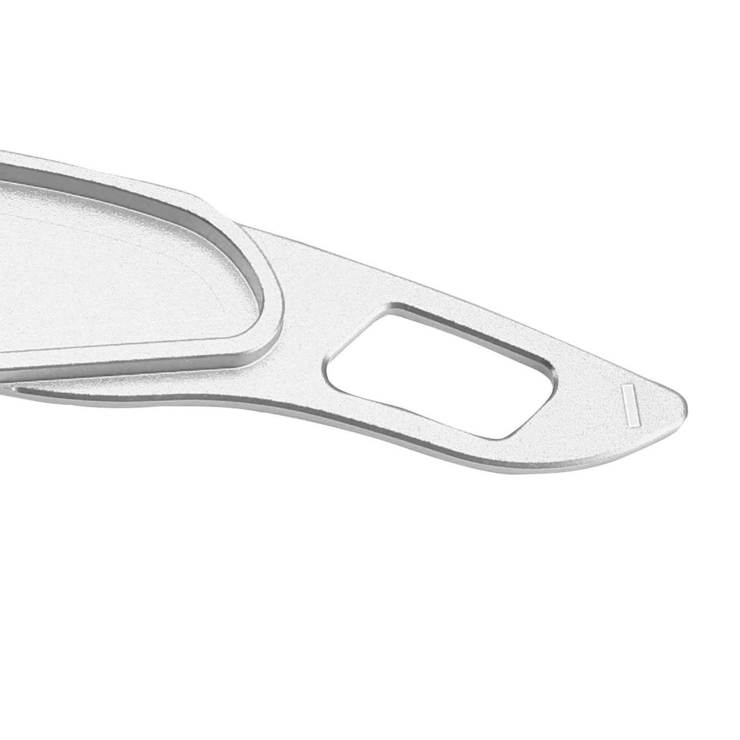Leve del cambio al volante per Mitsubishi ASX 2013-15 in alluminio color argento