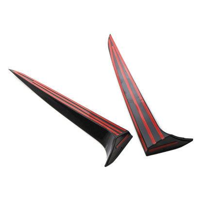 Spoiler laterali per lunotto posteriore BMW X3 F25 2011-2017, nero lucido, coppia