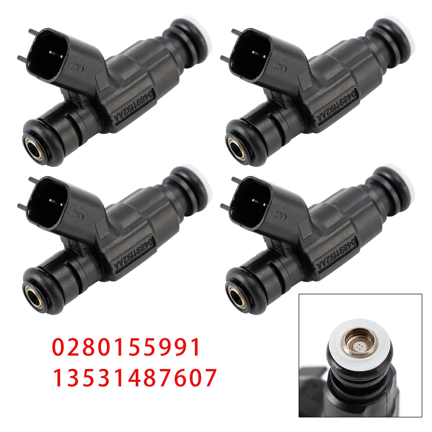 4 pezzi iniettori carburante per Mini Cooper One R50 R53 R52 1.6 0280155991 13531487607