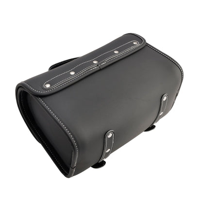 Borsa laterale in PU Borsa laterale Borsa da sella Colore abbinato Bagaglio Bianco per scooter Moto Bianco