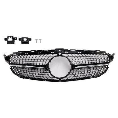 Griglia anteriore a diamante adatta per Benz Classe C W205 C250 C300 C400 2015-2018