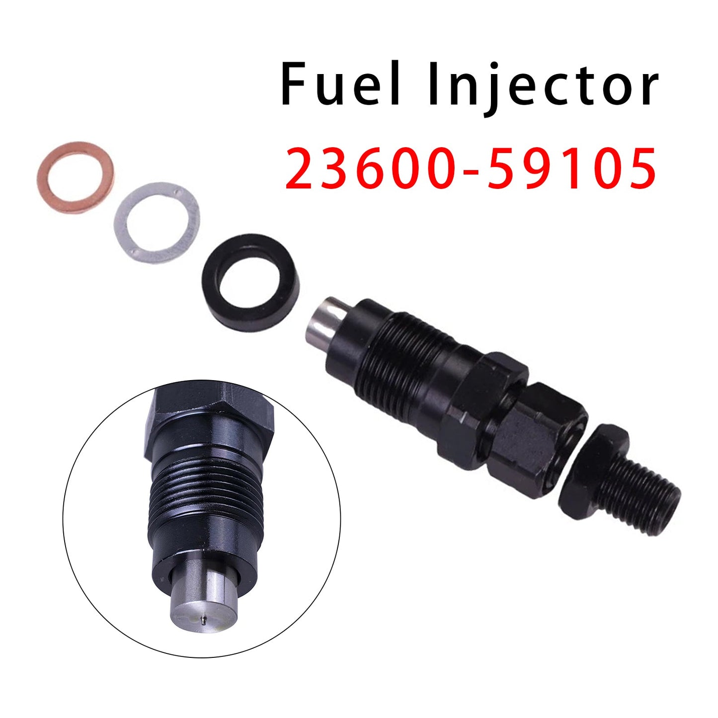 1 iniettore di carburante per motore Toyota 3L Hilux Hiace 2.8L 23600-59105
