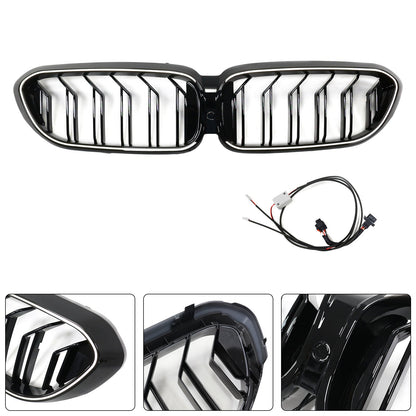 Griglia anteriore a doppio rene BMW Serie 5 G30 G31 2017-2020, nero lucido