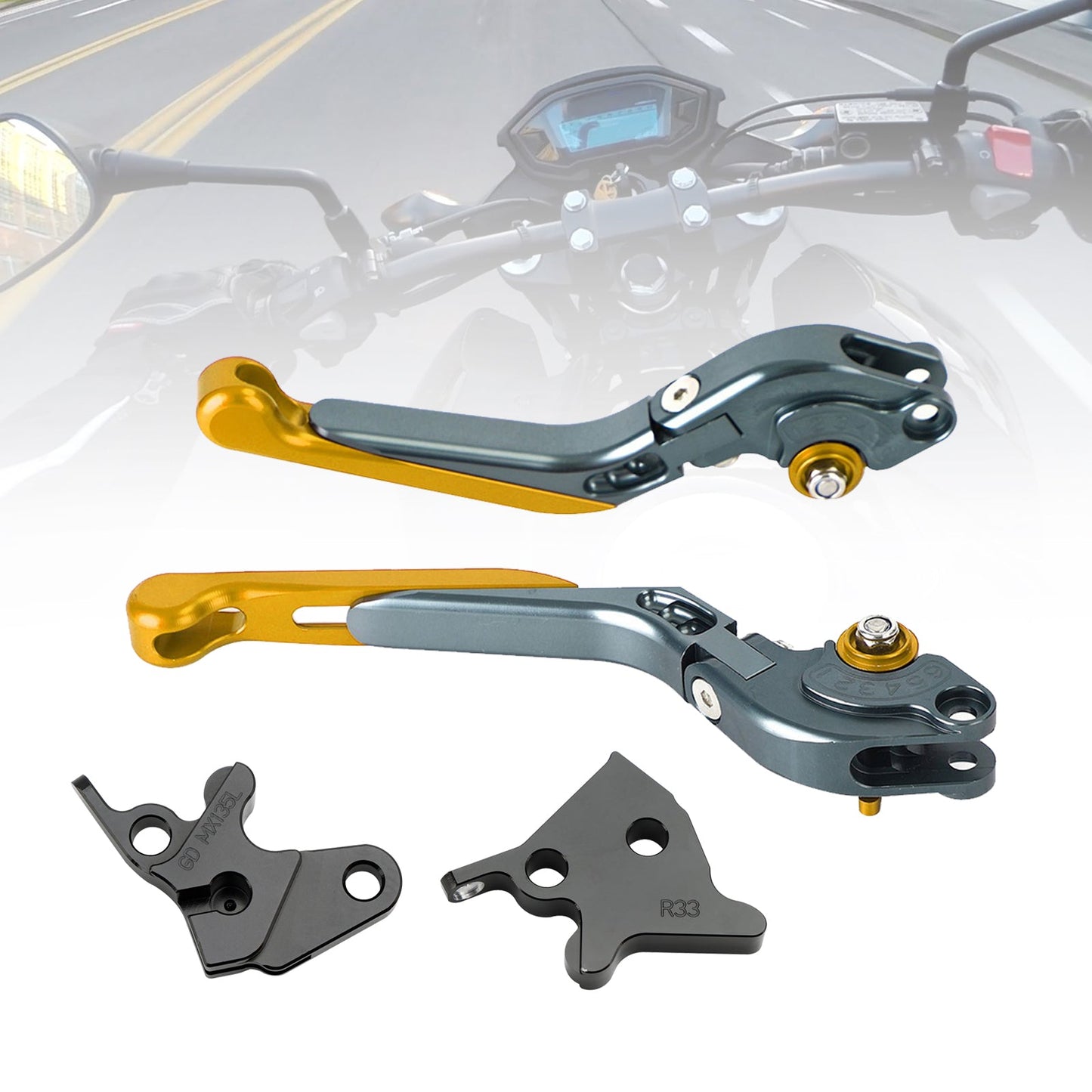 Leva freno frizione regolabile YAMAHA YBR125 2005-2014
