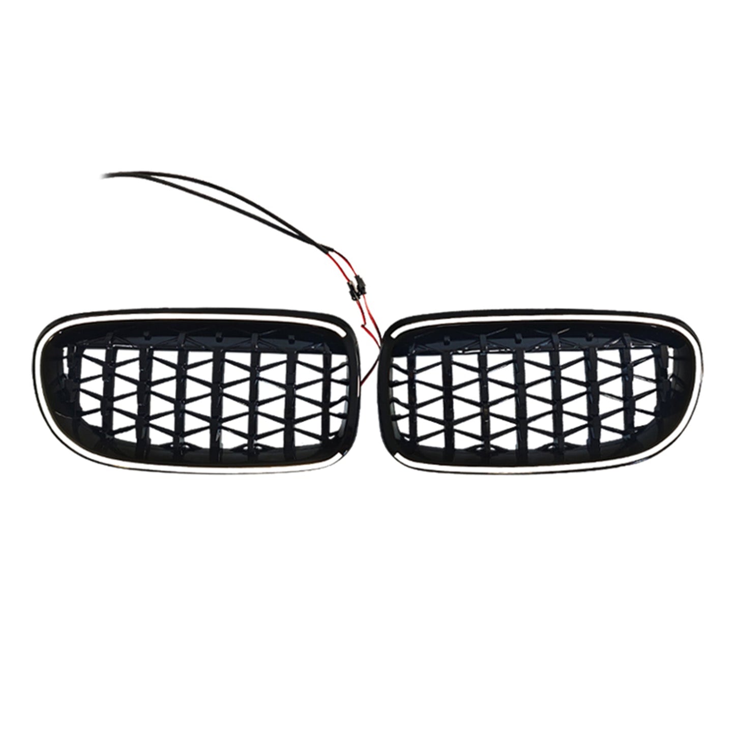 Griglia anteriore a doppio rene a diamante per BMW Serie 3 E90/E91 LCI 2009-2011
