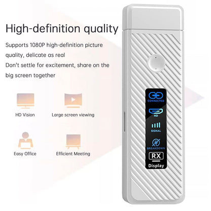 Proiettore wireless HDMI con schermo singolo HD 1080P 50M Trasmettitore e ricevitore video