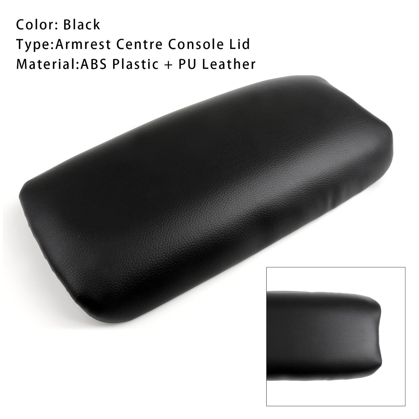 Coperchio della console centrale del bracciolo in pelle nera per Honda CIVIC 2006-2009
