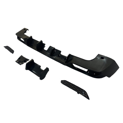 Diffusore anteriore e posteriore per paraurti in PP per Mercedes Benz Classe G W465, compatibile dal 2025 in poi.