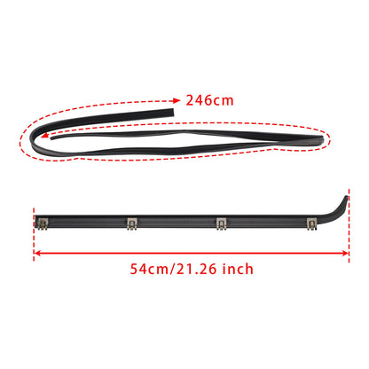 Guarnizione per finestrino anteriore Ford F350 Truck 1987-1997, 4 pezzi, guarnizione per finestrino porta + 2 pezzi, kit di guarnizioni