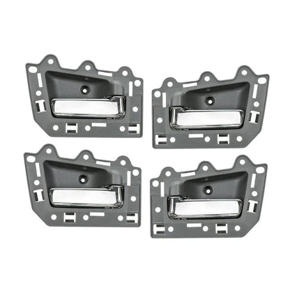 4 pezzi Maniglia interna porta anteriore posteriore cromata per Jeep Grand Cherokee 2005-2011