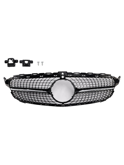 Griglia anteriore a diamante adatta per Benz Classe C W205 C250 C300 C400 2015-2018