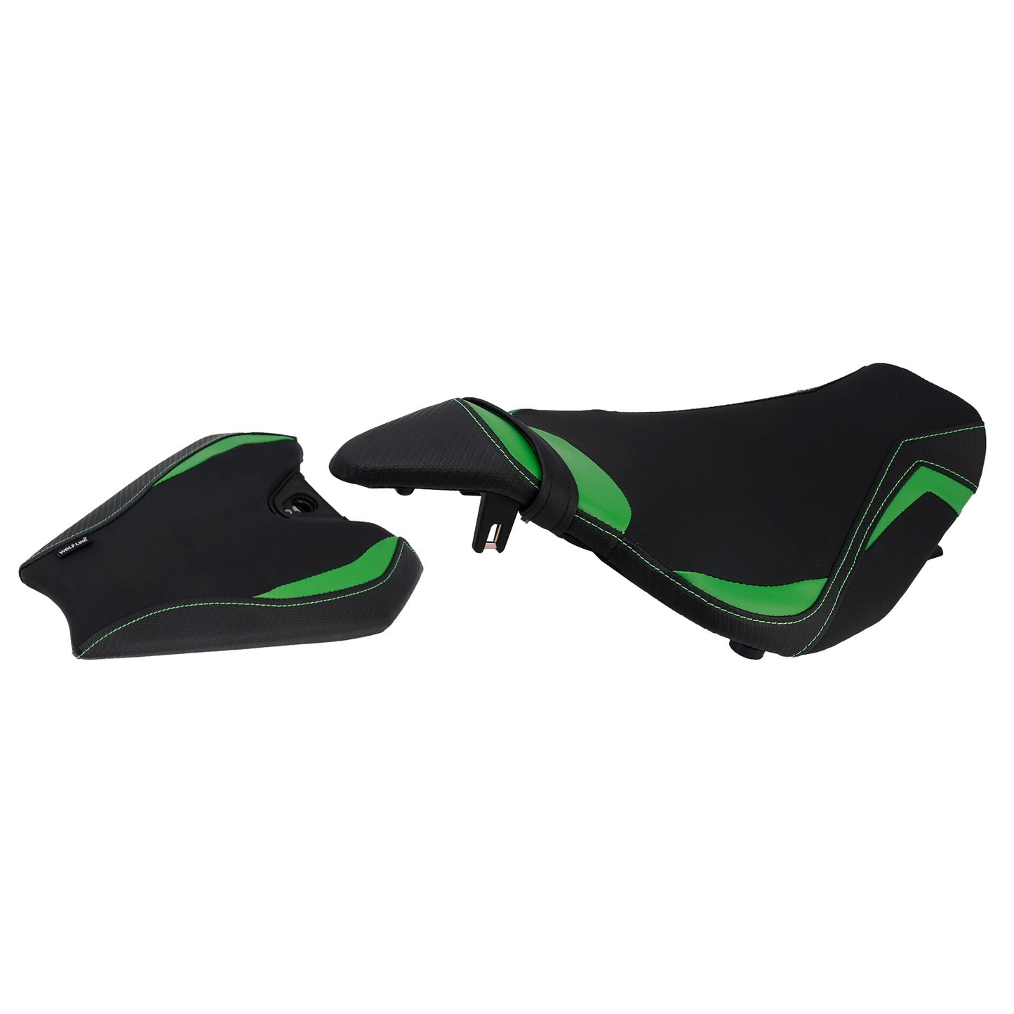 2014-2025 2024 Per Kawasaki Z1000 Parte anteriore inferiore con sedile posteriore conducente passeggero Verde1