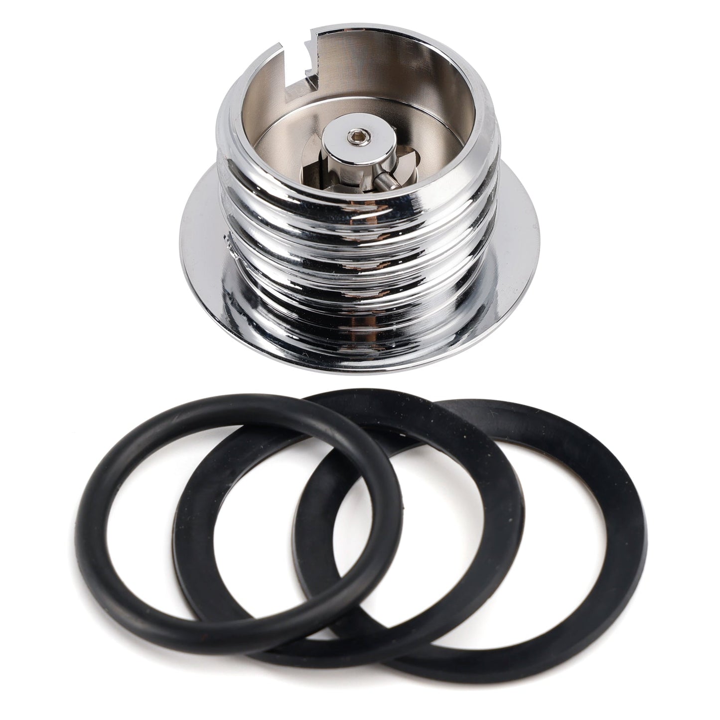 Tappo serbatoio a vite in alluminio billet cromato per Sportster Softail Dyna 82-19