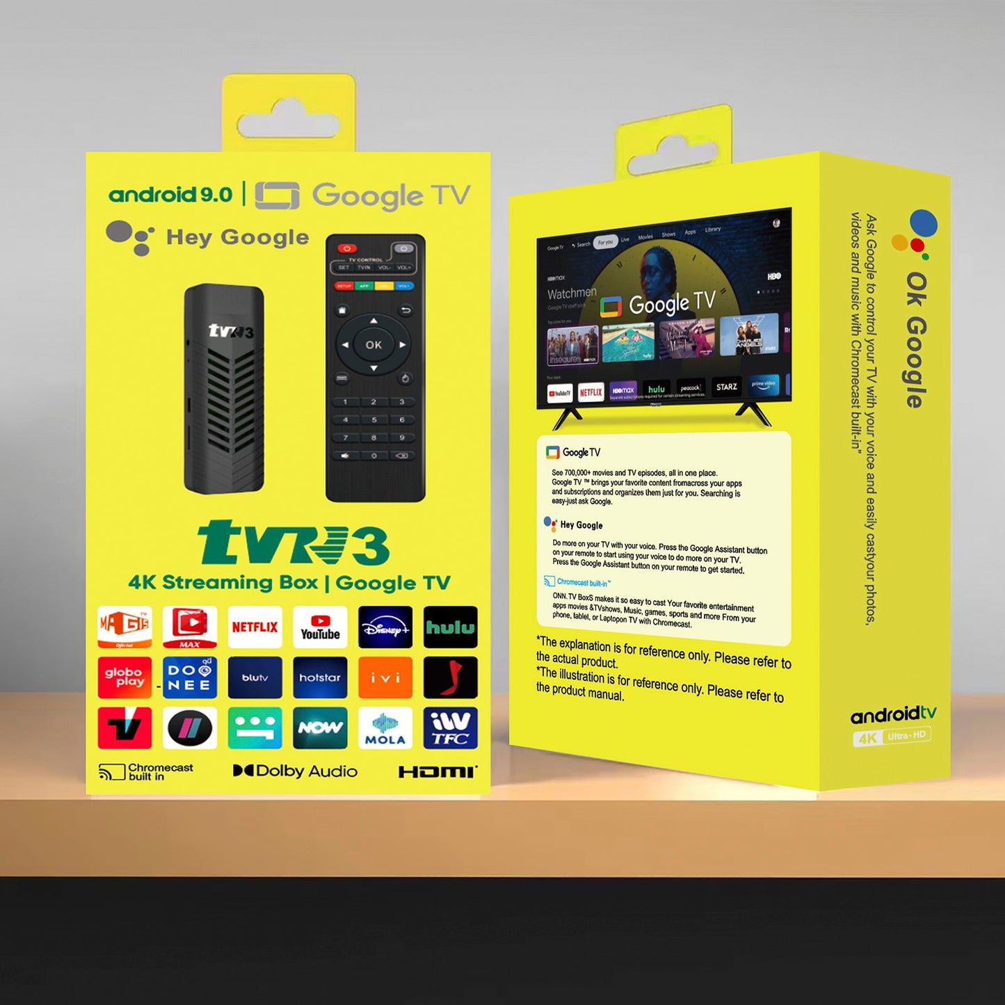 TVR3-S TV Stick Android14.0 Ram 1 GB ROM 8 GB Dongle Set-Top Box Lettore 4K TV BOX