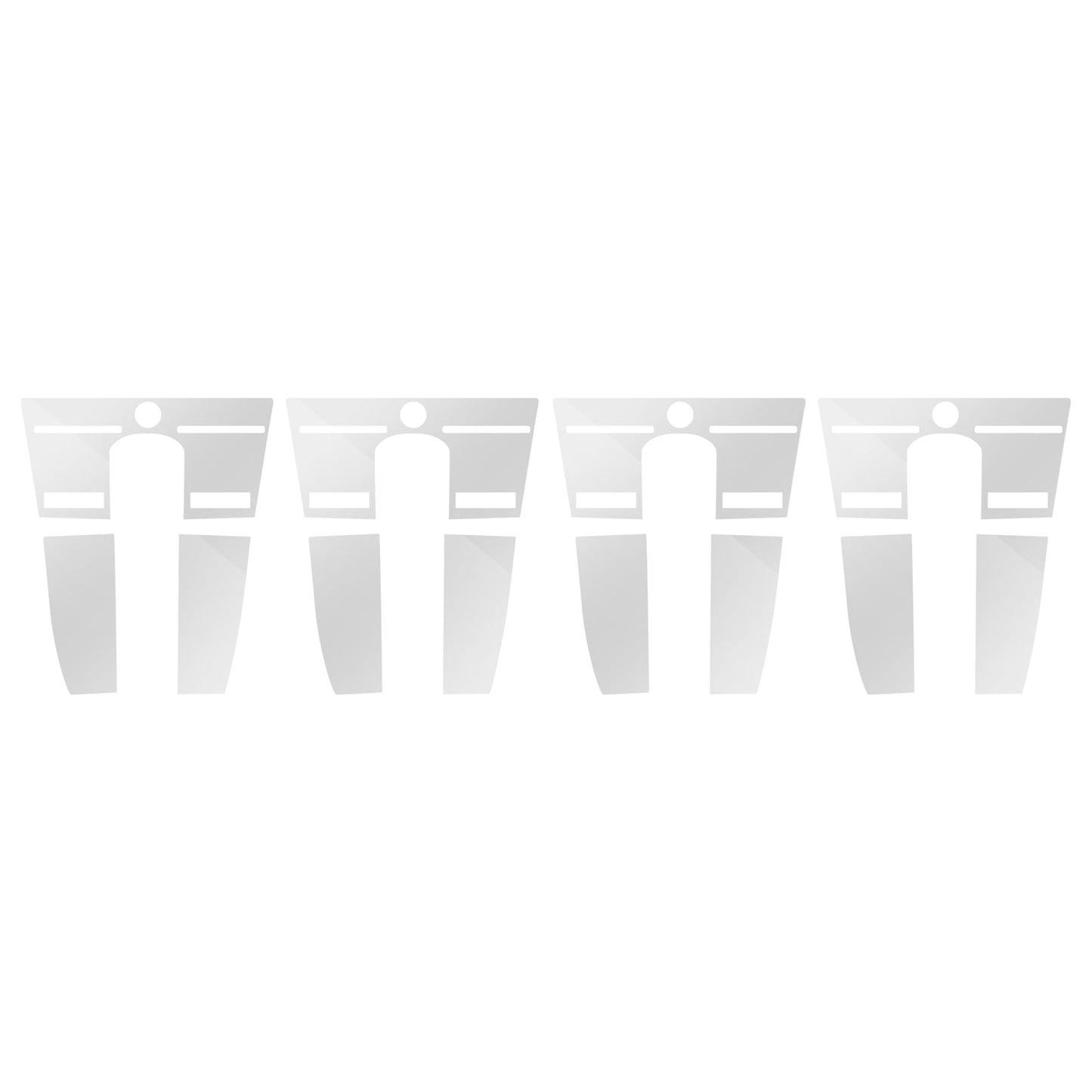 Set di 4 pellicole protettive per schermo per Porsche Cayenne 2.9T 3.0T 2018-2020