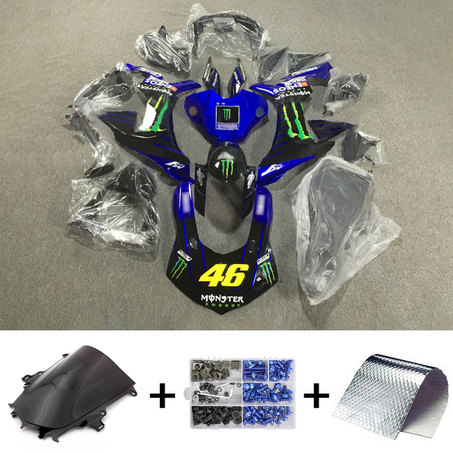 Kit carenatura BODYWORK ABS di plastica per Yamaha YZF 1000 R1 2015-2019