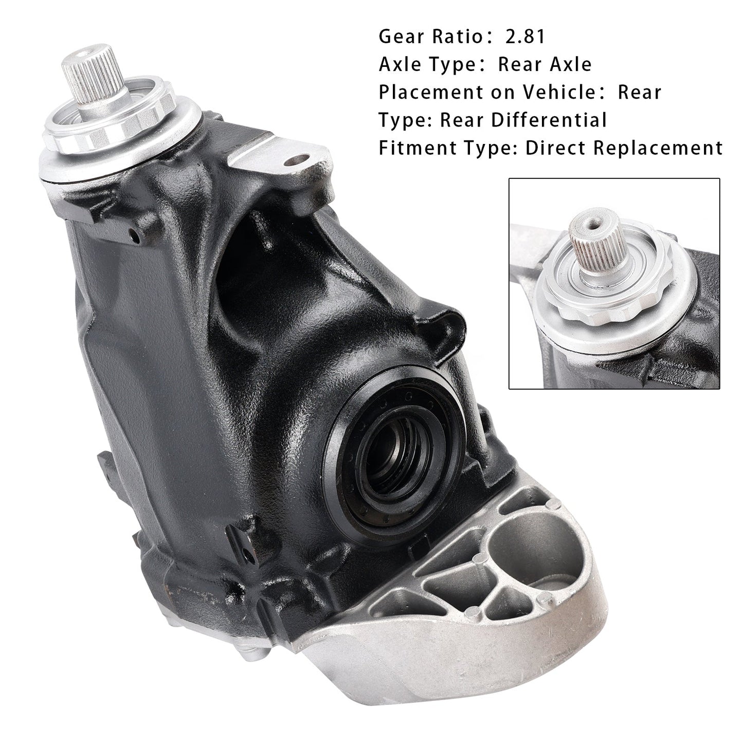 03/2015-02/2017 BMW Serie 1 F33 Cabrio Differenziale Posteriore 33107616972 33107616971 Rapporto 2,81