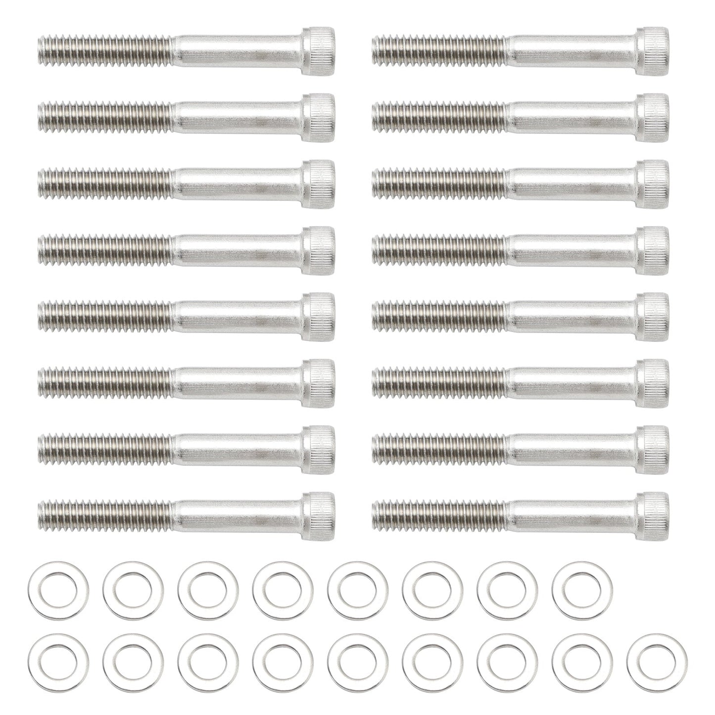 Kit di viti a brugola UNC in acciaio inox per coperchi motore da 59 pezzi per Sportster XL dal 2004 in poi
