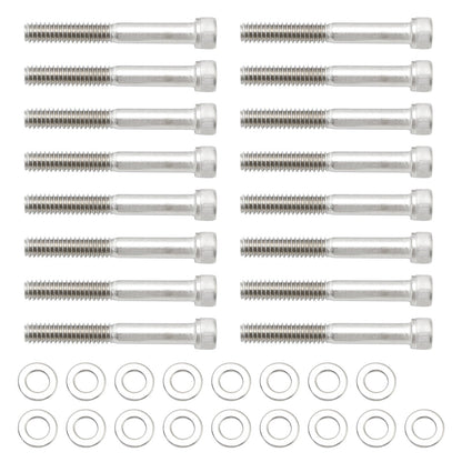 Kit di viti a brugola UNC in acciaio inox per coperchi motore da 59 pezzi per Sportster XL dal 2004 in poi
