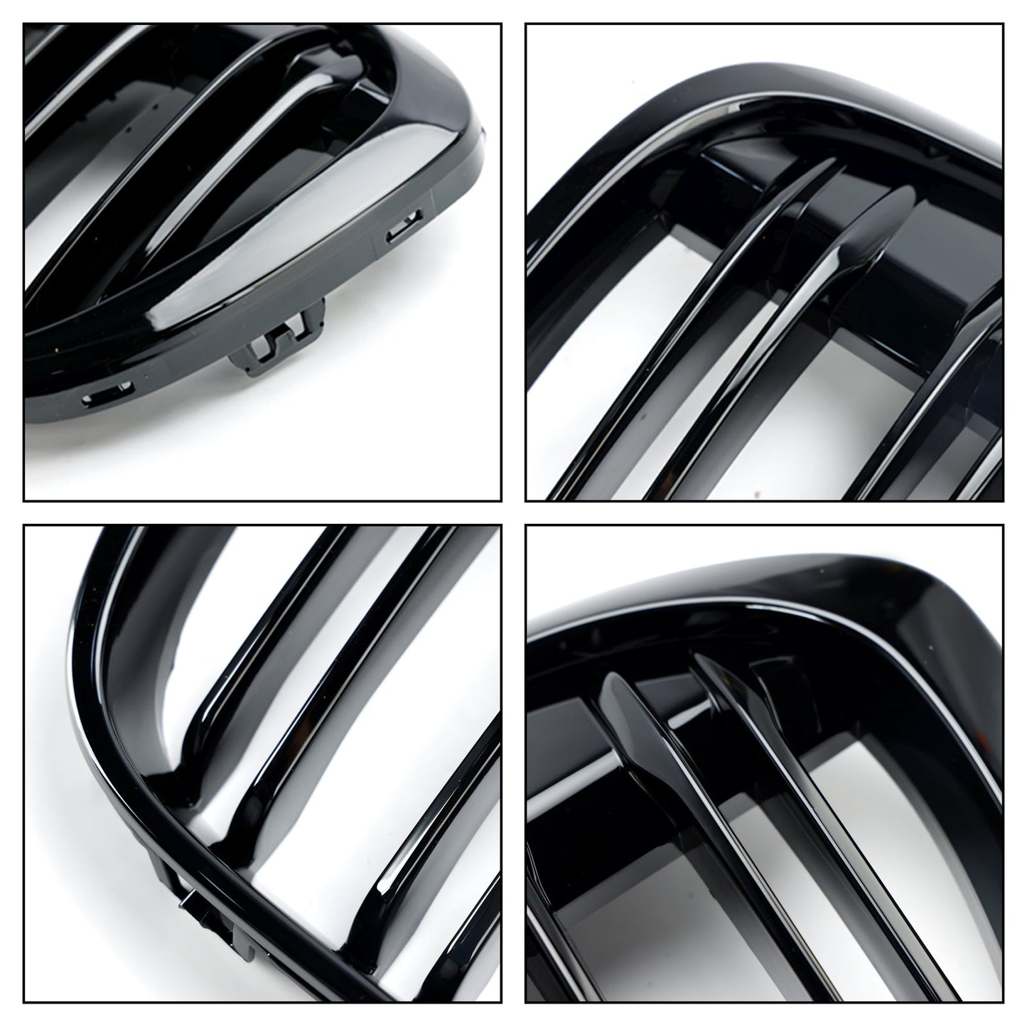 Griglia per rene anteriore nera lucida BMW X1 F48 F49 2PCS 2016-2019