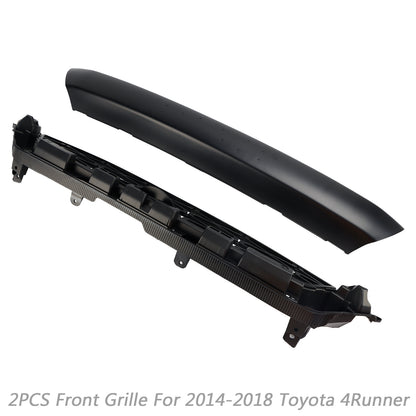 2pcs Front Bumper Grille Grill Per Toyota 4Runner TRD PRO 2014-2019 Black