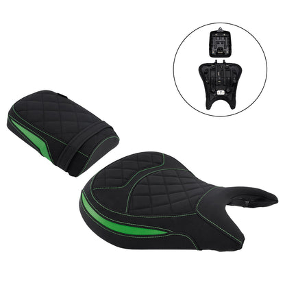 Kit sella pilota e passeggero posteriore inferiore verde per Kawasaki Eliminator 500 2024-2025