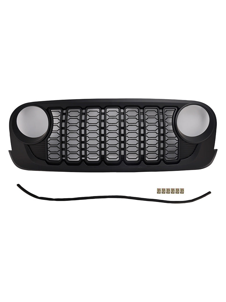 Griglia paraurti anteriore nera per Jeep Wrangler JK JKU Unlimited 2007-2018