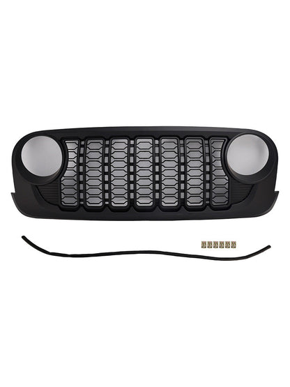 Griglia paraurti anteriore nera per Jeep Wrangler JK JKU Unlimited 2007-2018