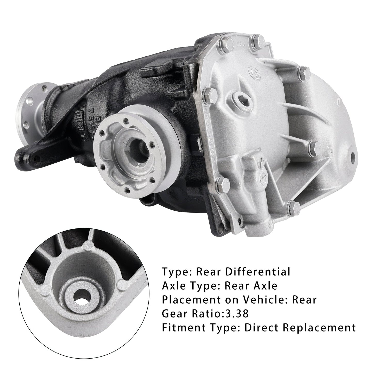 Supporto differenziale posteriore rapporto 3,38 per BMW E81 E87 E90 E91 E92 318i 323i