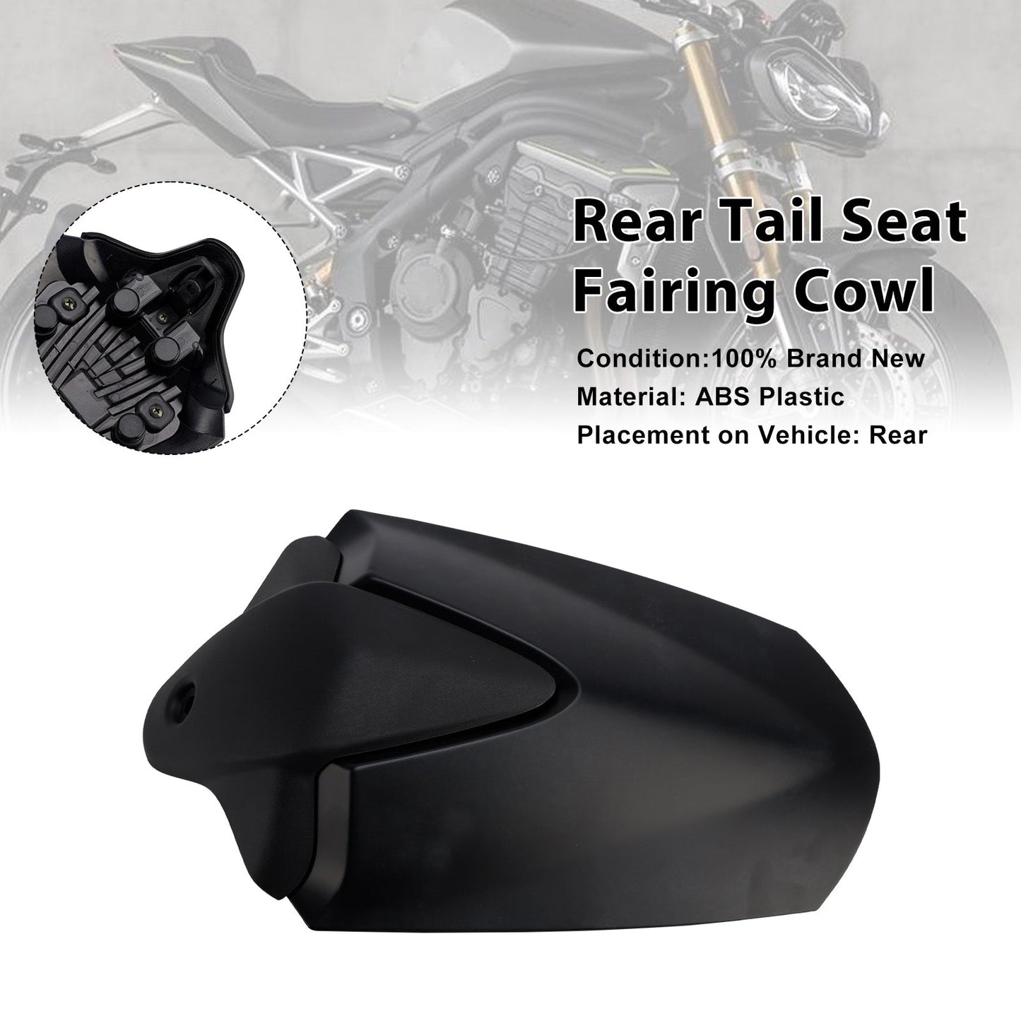 2021-2024 Per Speed Triple 1200 RS Copertura cupolino posteriore sella