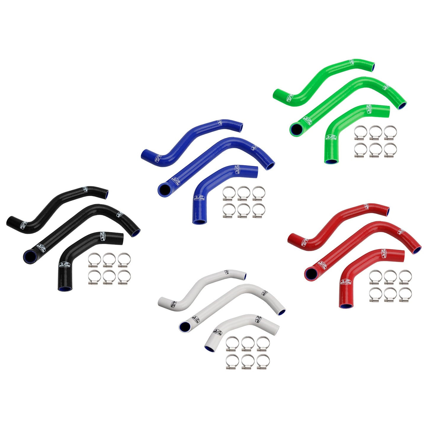 Tubo flessibile del liquido di raffreddamento del radiatore in silicone Kawasaki ZX10R ZX-10RR 2021-2025