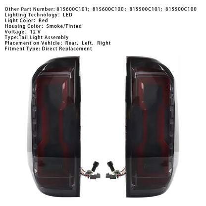 Gruppo ottico posteriore a LED sinistro e destro per Toyota Tundra 2014-2020 815600C101 815600C100