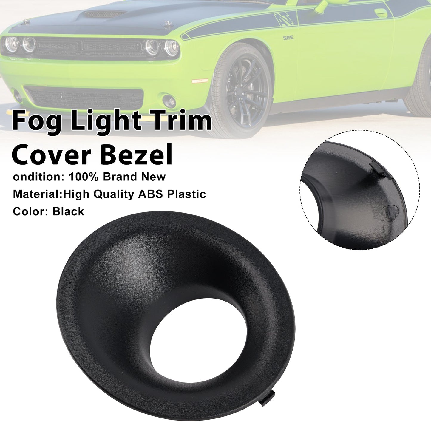 Modanatura fendinebbia anteriore destra per Dodge Challenger 2015-2021 68259662AA