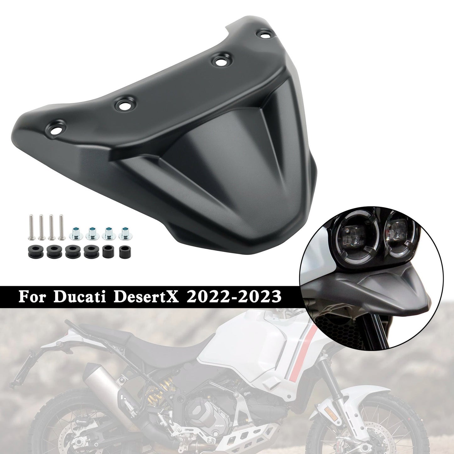 Spoiler copertura cono naso becco parafango anteriore Ducati Desert X 2022-2023