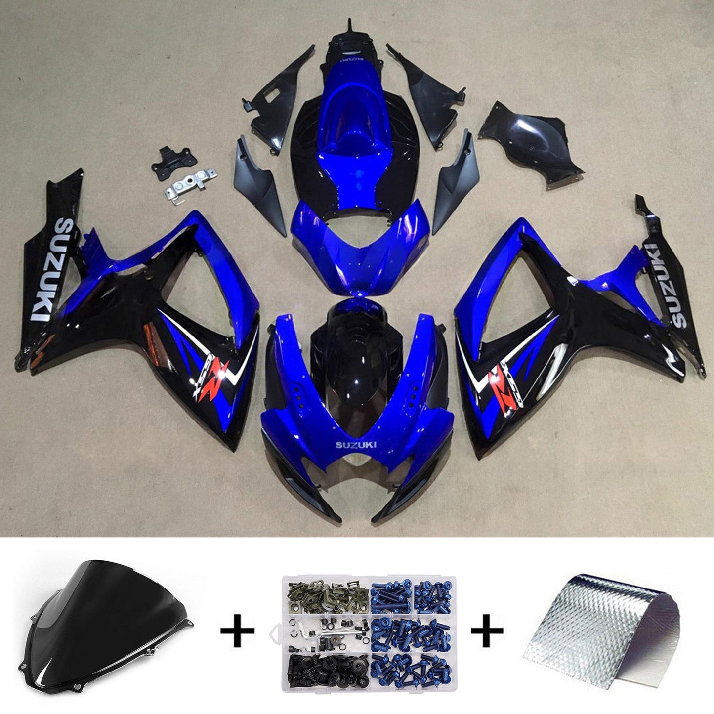 Kit carenatura iniezione plastica ABS per Suzuki GSXR 600/750 2006-2007 K6