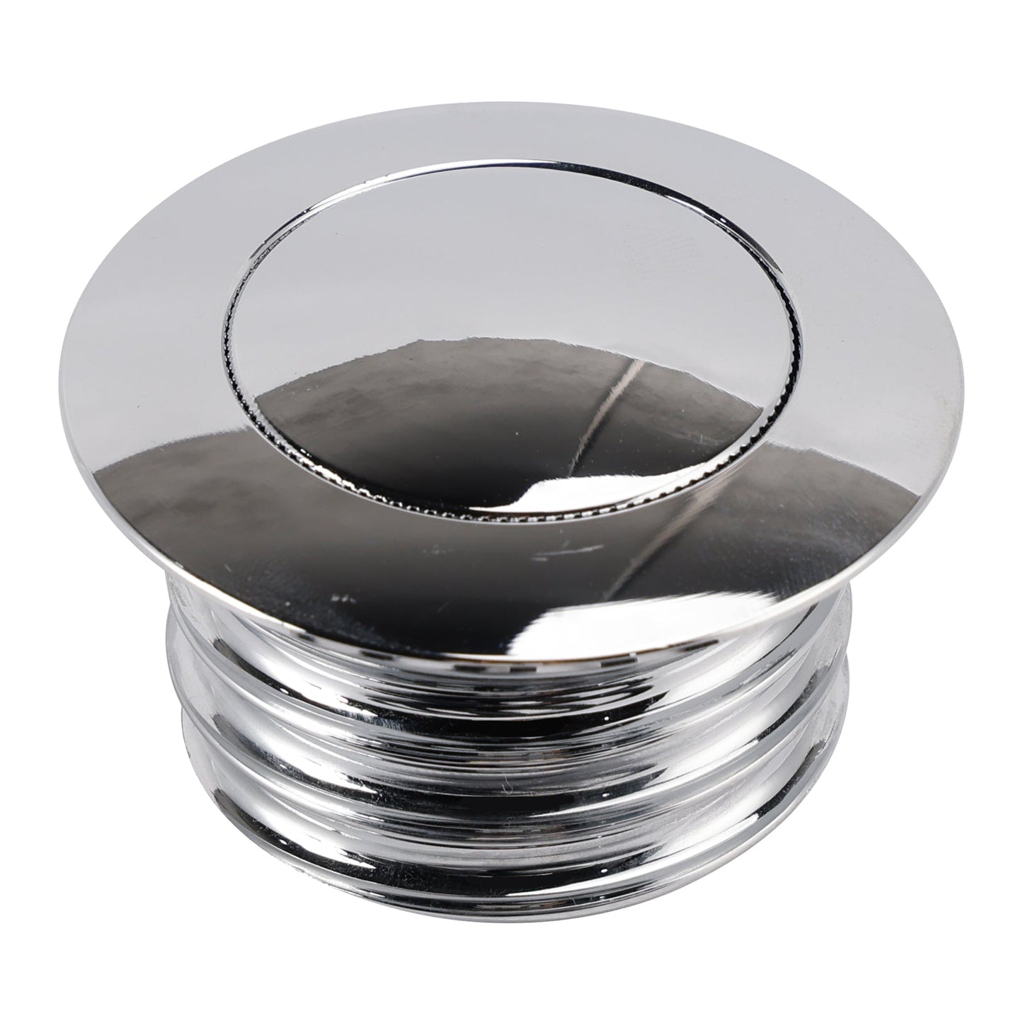 Tappo serbatoio a vite in alluminio billet cromato per Sportster Softail Dyna 82-19