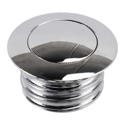 Tappo serbatoio a vite in alluminio billet cromato per Sportster Softail Dyna 82-19