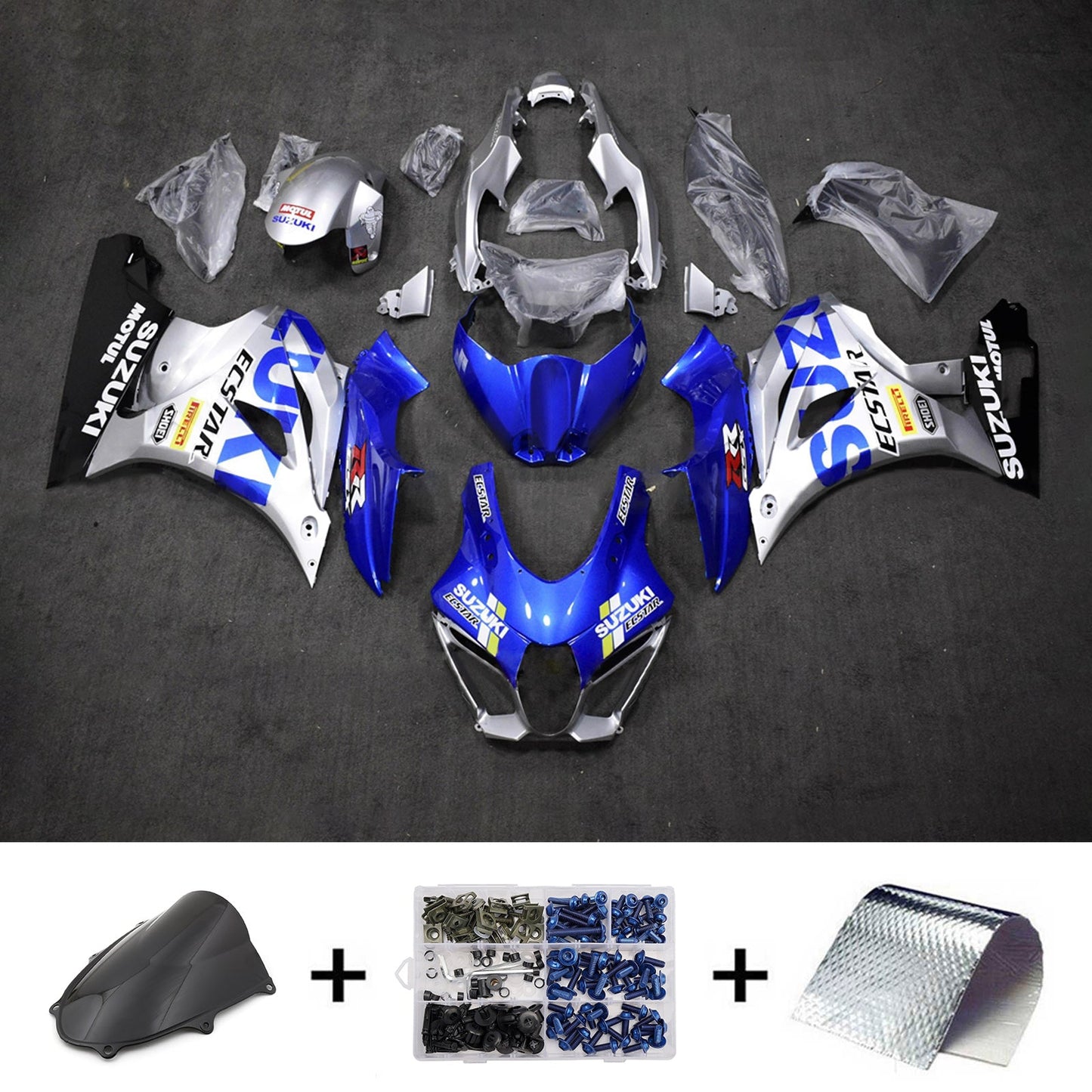 Kit carenatura iniezione plastica ABS per Suzuki GSXR1000 2017-2025 K17