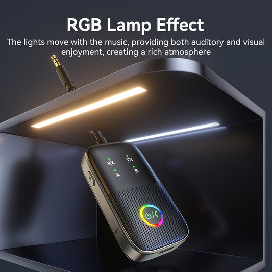 Ricevitore trasmettitore Bluetooth due in uno AUX Adattatore vivavoce per auto due a due