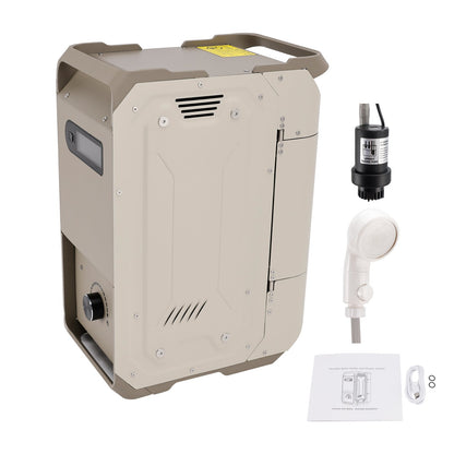 Scaldabagno portatile per camper, campeggio, 7800 mAh, 3,3 ore, ricaricabile, pulizia da campeggio
